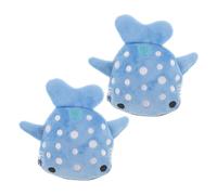 Ipetboom Monedero Pequeño para Mujer Cremallera, Bolso Kawaii Peluche De Tiburón Azul, 2 Piezas, Compacto y Ligero para Viaje y Uso Diario