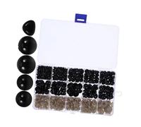 Ipetboom Ojos y Narices de Seguridad Acrílicos para Muñecas y Peluches Kit Realista para Manualidades de Doll Making Supplies Accesorios Versátiles para Juguetes de Ganchillo y Amigurumi