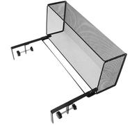 Ipetboom Organizador de Escritorio Cesta de Almacenamiento para Documentos y Revistas, sin Necesidad de Taladros, Compatible Escritorios Negros