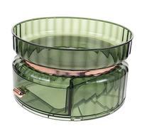 Ipetboom organizador de maquillaje cajones de almacenamiento de maquillaje brocha de maquillaje cajas almacenaje caja almacenaje sostenedor del cajón de escritorio cajas de maquillaje Green