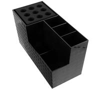 Ipetboom Organizador de Peines y Tijeras para Peluquería Gran Capacidad, Múltiples Compartimentos y Diseño Práctico en Color Negro para Salón de Belleza