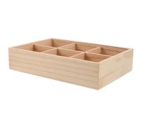 Ipetboom Organizador De Té Con 6 Compartimentos Cajones De Almacenamiento De Mesa Organizador De Té Para Despensa Con 6 Compartimentos Reutilizable