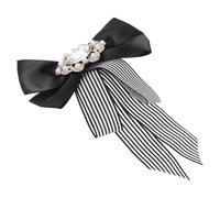 Ipetboom Pajarita para Mujer de Tela Pin Trasero, Accesorio de Ropa Elegante Fácil de Usar, No Daña la Camisa, Tamaño 17X13 CM, Adecuado para Vestir Formal o Diario