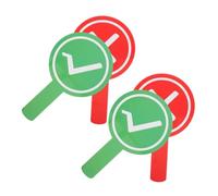 Ipetboom Paletas de Votación Doble Cara para Aula 4 Piezas Plástico Resistente Herramientas de Comunicación para Docentes Materiales para Subastas y Eventos Portátiles y Ligeras para