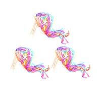 Ipetboom Palitos de Cinta para Bodas 30 Piezas, Serpentinas de Fiesta Campanas, Varitas de Hada Decorativas en Colores Brillantes para Decoración de Boda y Celebraciones Color Aleatorio