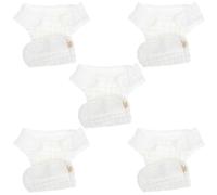 Ipetboom Pañales Reutilizables 5piezas de Algodón Suaves y Transpirables, Promoviendo Hábitos Saludables de Sueño Nocturno para Recién Nacidos para Bebés Unisex
