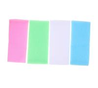 Ipetboom Paños Exfoliantes de Ducha para Cuerpo 4 Piezas Toalla Larga de Nailon Suave y Fuerte para Limpieza Corporal Baño Spa Corporal Adultos Uso Diario