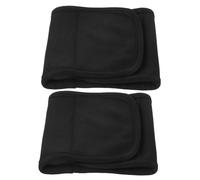 Ipetboom Paquete de Aceite de Ricino para Pies 2piezas, Envolturas Reutilizables de Tejido Negro, Cómodas y Prácticas para Cuidado y Terapia Aceites Esenciales