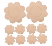 Ipetboom Parches De Yeso Fijados De Tela Transpirable 30 Unidades, Pegatinas Autoadhesivas En Blanco 8 Pétalos, Diseño Redondeado y Flexible Para Acupuntura y Cuidado Salud