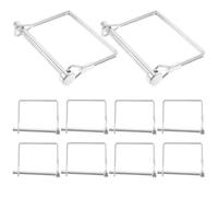 Ipetboom Pasador de Enganche de Seguridad para Remolque M6X70 10 Unidades Pasador de Acoplamiento Metálico Resistente para Jardín Granja y Uso Agrícola