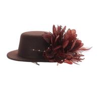 Ipetboom pasador de pelo de flor de encaje accesorios para el cabello para mujeres sombreros chicas clips fiesta pequeña pasadores de pelo Barretas de cabello elegantes alfileres pluma