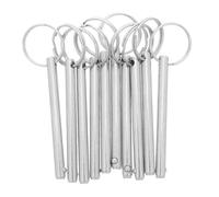 Ipetboom Pasadores de Enganche de Liberación Rápida 6X70 MM 10 Unidades Pasador de Bloqueo de Acero con Bola para Remolques Camiones y Carros de Volteo Pasadores de Seguridad