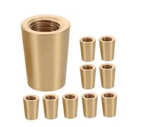 Ipetboom Patas de Latón Cónicas para Bases de Madera 20 MM Juego de 10 Piezas Almohadillas Elevadoras Antideslizantes para Tablas de Cortar Bandejas y Soportes Decorativos