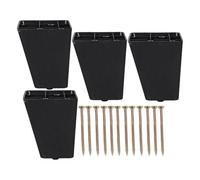 Ipetboom Patas de Plástico para Muebles 9,3 Cm Altura 4 Piezas Patas Triangulares Elevadoras para Sofá, Silla y Cama, Resistentes Humedad, Protección para Suelos, Repuesto para
