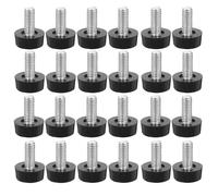 Ipetboom Patas Niveladoras Ajustables para Muebles Juego de 40 Piezas Tornillos Cabeza de Plástico Tamaño 6X20X15 MM Soporte Nivelador para Mesas Sillas Gabinetes y