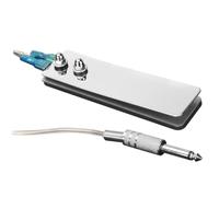 Ipetboom Pedal para Tatuajes Antideslizante 1,4 M Rectangular Acero Inoxidable Cable Eléctrico Profesional para Artistas Control de Máquina de Tatuar