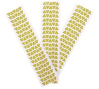 Ipetboom Pegatina de Advertencia de Seguridad Eléctrica Triangular Amarilla Adhesivo de Precaución de Alto Voltaje 3 Hojas 100 Unidades de 1 CM Señal para Uso Industrial y Residencial