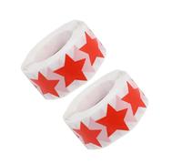 Ipetboom Pegatinas Autoadhesivas para Bronceado Cuerpo en Forma de Estrella Roja, Perforadas y Ligeras, 2 Rollos 500 Unidades Cada Uno, para Tomar el Sol en Playa y Actividades al Aire