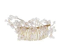 Ipetboom Peina De Novia Cristales Accesorio Elegante Para Cabello Ceremonias Peine De Boda Para Estilos De Recogido y Moño Para Novias y Eventos Especiales