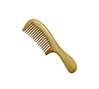 Ipetboom Peine de Madera de Sándalo Natural para Masaje Capilar Antielectrostático Mango Grueso Estimula Circulación y Cuida Cabelludo Compacto y Ligero para Uso Diario y Viajes