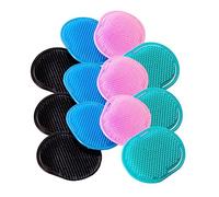 Ipetboom Peine de Masaje Cabello 12 Piezas Cepillo de Masaje de Plástico Durable para Lavar el Cabello Casa para Salones Uso Doméstico Masajeador de Cuero Cabelludo