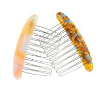 Ipetboom Peine Lateral Minimalista 2 Piezas para Mujer Peines Decorativos Dientes de Hierro Accesorios Elegantes para Peinados Versátiles para Recogidos y Diversos