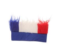 Ipetboom Peluca De Colores Azul Blanco y Roja Para Aficionados Al Fútbol Tocado Creativo Para Fiesta Temática De Fútbol Obsequio De Fiesta De y