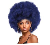Ipetboom Peluca Rizada Africana Corta Para Mujeres Negras Accesorio De Cabello Afro Sintético Para Fiestas Temáticas y Cosplay
