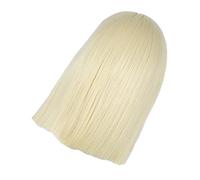 Ipetboom Peluca Rubia de Cabello Humano Peluca Frontal de Encaje Cabello Humano y Recta para Mujer Liso