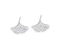 Ipetboom Pendientes de Plata de Ley con Diseño Gingko Aretes Femeninos Elegantes para Niñas y Mujeres Joyería Decorativa Ligera para Uso Diario y Regalo Original