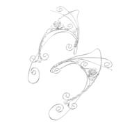 Ipetboom Pendientes Vintage Manguito De Oreja Clip Ligero Para Mujer y Adolescentes Joyería Cosplay Ajuste Cómodo Aspecto Retro Elegante