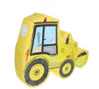 Ipetboom Piñata Excavadora de Papel Amarillo, Juguete Colgante para Fiesta Infantil, Decoración Temática de Construcción, Adecuado Cumpleaños y Eventos, 1 Pieza Resistente y Divertida