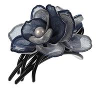 Ipetboom Pinza Duckbill Elegante Flores De Seda Para Mujeres Accesorio De Cabello Para Ocasiones Diarias y Fiestas Sujeta El Cabello Sin Tirar Ni Enredar Grisáceo