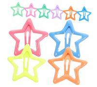Ipetboom Pinzas Cabello Forma De Estrella, Clips Metálicos Multicolor, Seguros Para Niñas Pequeñas, Accesorios Decorativos Para Uso Diario, Pack De 10 Unidades, Tamaño Pequeño