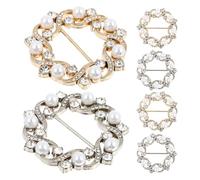 Ipetboom Pinzas para Camisas Metálicas 6 Piezas Gemas de Imitación Ajustadores de Cintura para Blusas y Suéteres Accesorios para Ropa Casual Oficina Sujetadores de Dobladillo Elegantes