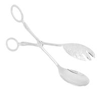 Ipetboom Pinzas para Ensalada y Barbacoa de Metal Plateado Pinza Multifuncional Resistente al Calor para Parrilla y Cocina Utensilio Práctico para Fiestas y Buffet