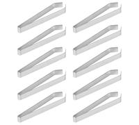 Ipetboom Pinzas para Espinas de Pescado de Acero Inoxidable Juego de 10 Piezas Pinzas Planas para Extraer Espinas y Pelos de Carne Herramienta de Cocina Multifuncional para Uso