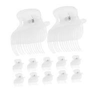 Ipetboom Pinzas Para Rulos Calientes Para Peluquería 12 Unidades Transparentes Protección Térmica Para Todo Tipo De Cabello Mujeres y Niñas Uso Doméstico