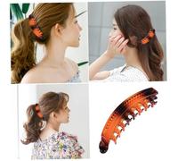 Ipetboom Pinzas Pelo De Plátano Grandes 6 Unidades Dientes Fuertes Color Caparazón De Tortuga Para Cabello Largo Recogido y Soporte De Coleta Uso Diario y Fiesta