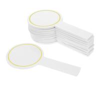 Ipetboom Pizarra Blanca de Mano 10X20 CM Paleta Lado 6 Piezas Material de Espuma Portátil para Votación Puntuación y Escritura en Competencias Escolares y Oficinas