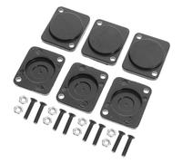 Ipetboom Placa Ciega Metálica para Panel Conector Xlr, Cubierta de Tomacorrientes Eléctricos, Espaciador de Chasis Resistente, Inserto Estándar para Montaje en Pared, 20 Piezas, Uso