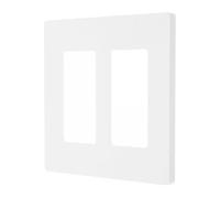 Ipetboom Placa de Pared Doble para Interruptores y Tomacorrientes Tapa Blanca sin Tornillos Cubierta Decorativa para Enchufes Placas para Interruptores de Luz Uso Doméstico y Oficina