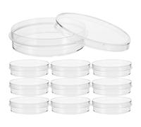 Ipetboom Placas de Petri de Plástico Transparente con Tapa Cultivo Celular 60 MM Bordes Dentados Antideslizantes 10 Unidades para Laboratorio de Biología E Investigación Científica
