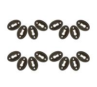 Ipetboom Placas Decorativas para Cerradura de Cajón de Aleación de Zinc 16 Piezas Ovaladas 38X25 MM Cubiertas Vintage para Cajas de Madera Joyeros y Muebles de Escritorio Insertos