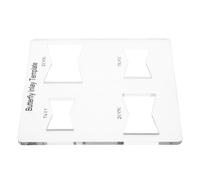 Ipetboom Plantilla de Fresadora de Pajarita Acrílica para Carpintería, Guía de Enrutador para Marcado Preciso, Herramienta Multifuncional para Trabajos de Bricolaje y Manualidades