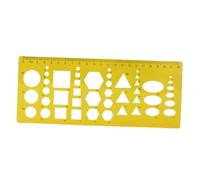 Ipetboom Plantillas para Pintar Plantillas de Dibujo y Reglas Geométricas de Plástico Herramienta de Medición para Dibujar Arquitectura para Uso Escolar Oficina