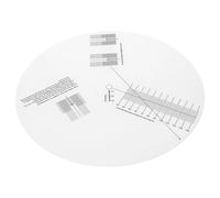 Ipetboom Plato Giratorio de Acrílico Placa Antideslizante y Bordes Pulidos para Calibración Precisa de Captadores en Tocadiscos de Vinilo
