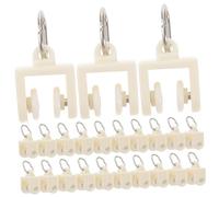 Ipetboom Poleas De Riel para Cortina 50 Unidades Acero Inoxidable Rodamiento Deslizante Silencioso Accesorios para Persianas y Ventanas Uso Doméstico y Oficina