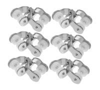 Ipetboom Poleas Deslizantes para Riel de Cortina 20 Piezas Rodillos Resistentes para Cortinas Accesorios para Rieles de Techo Funcionamiento Suave para Apertura