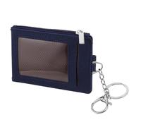 Ipetboom Portatarjetas con Llavero para Pase de Autobús, Diseño Multifuncional Seguro y Conveniente, Material PU y Metal, Adecuado para Uso al Aire Libre y Oficina